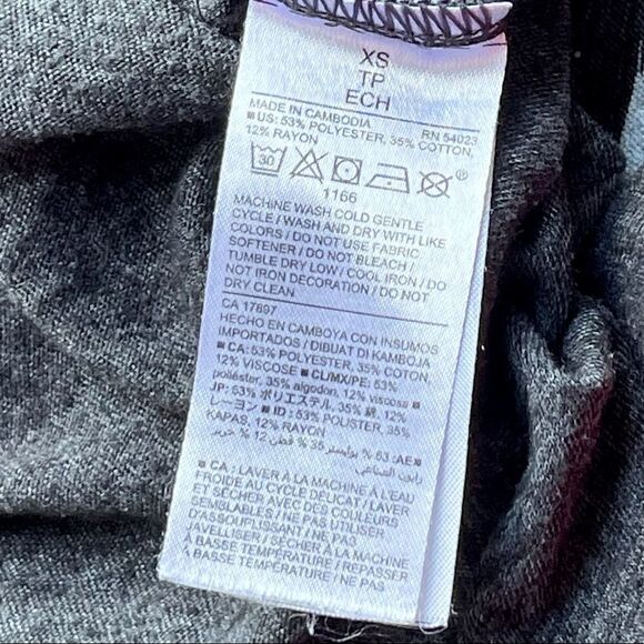 Strong Old Navy Grey Racerback Tank Top XS - Picture 6 of 6